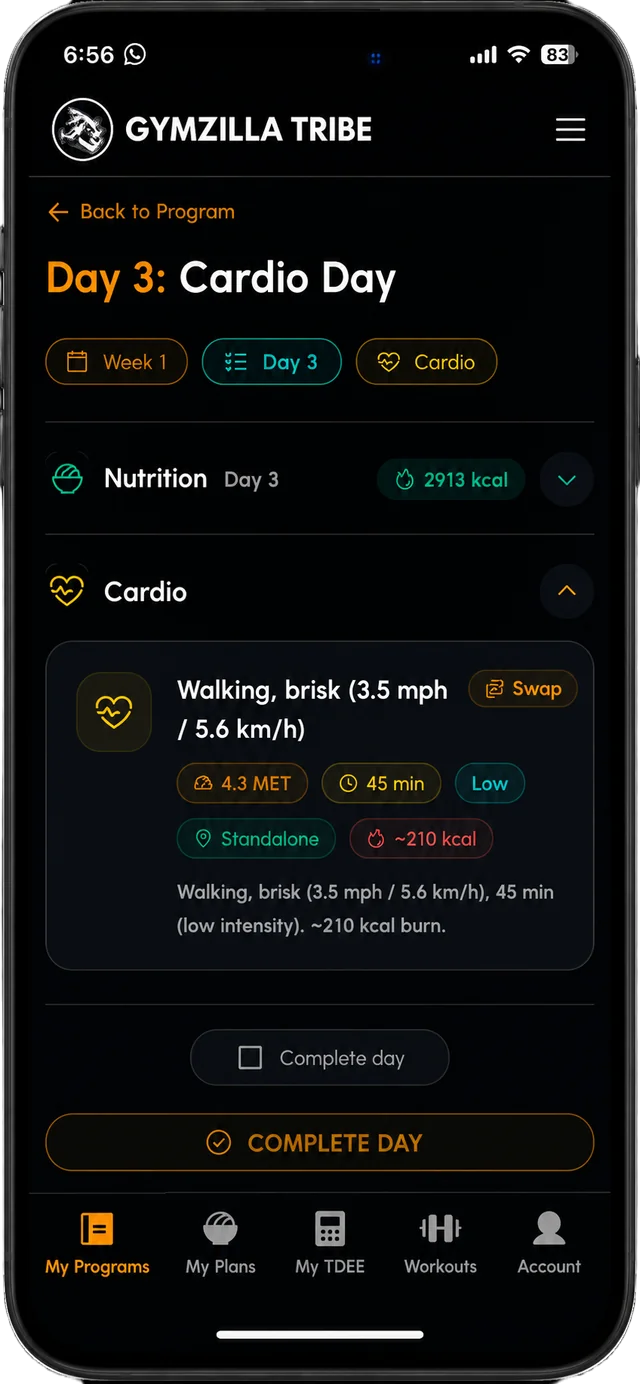 GymZilla program preview 3